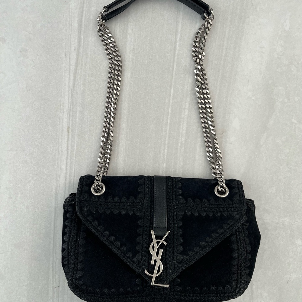 Yves Saint Laurent Black Quilted Shoulder Bag